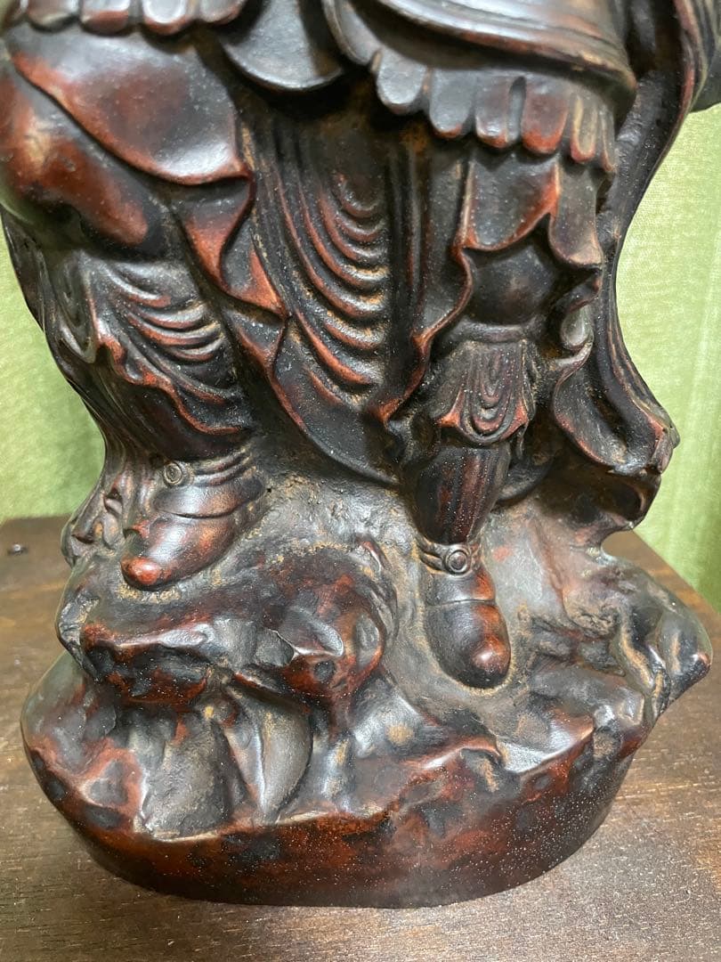 毘沙門天立像 金属製