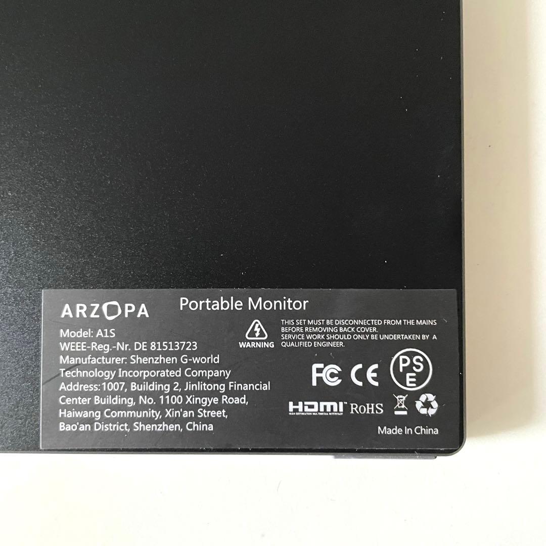 ARZOPA ポータブルモニター 14インチ