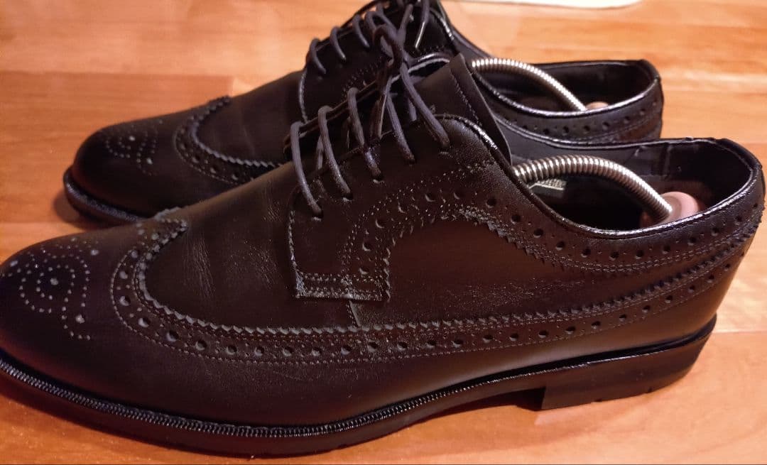 REGAL　628R　GORE-TEX　革靴　ブラック　ウィングチップ　26.5