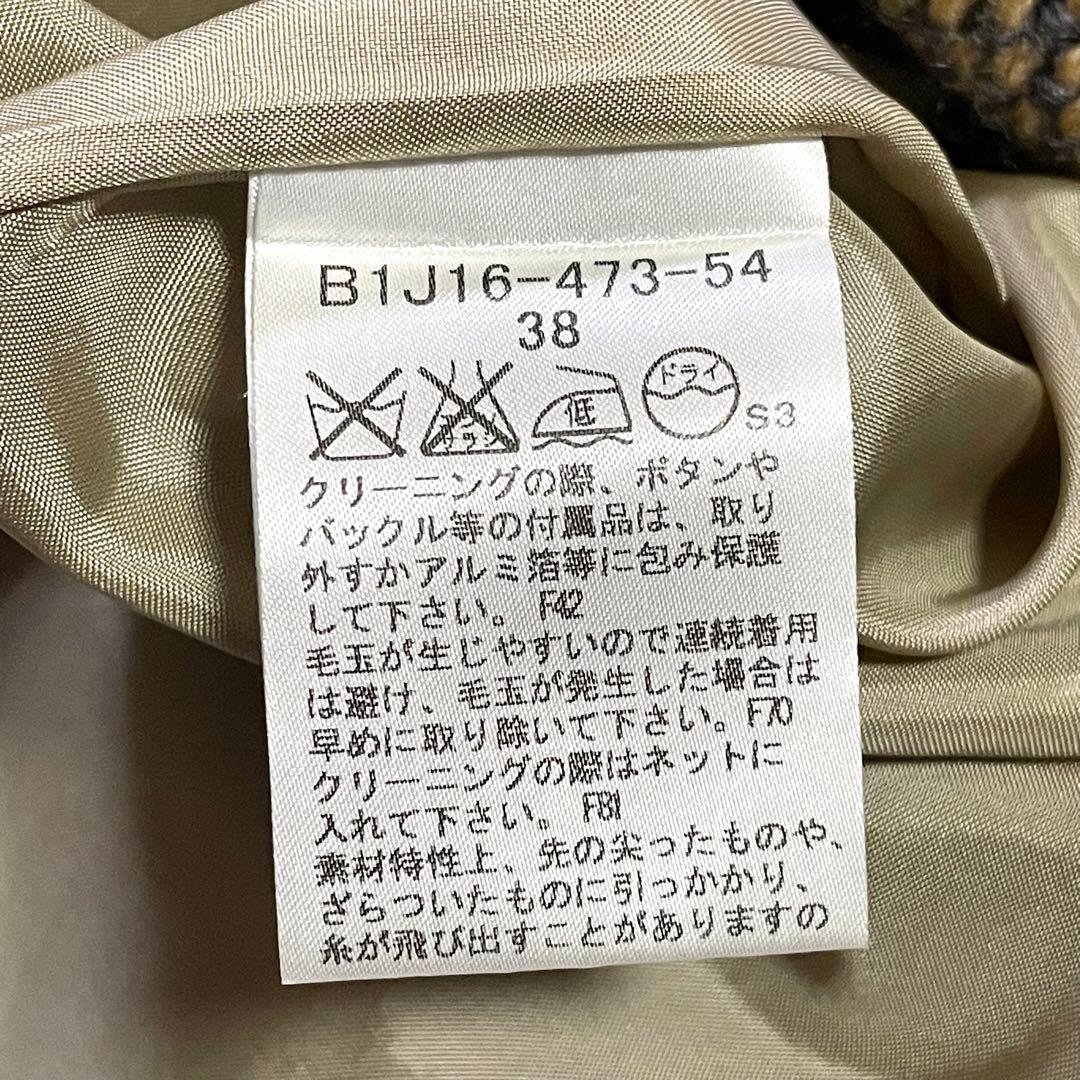 バーバリーロンドン ノースリーブ ワンピース メガノバチェック ブラウン 38