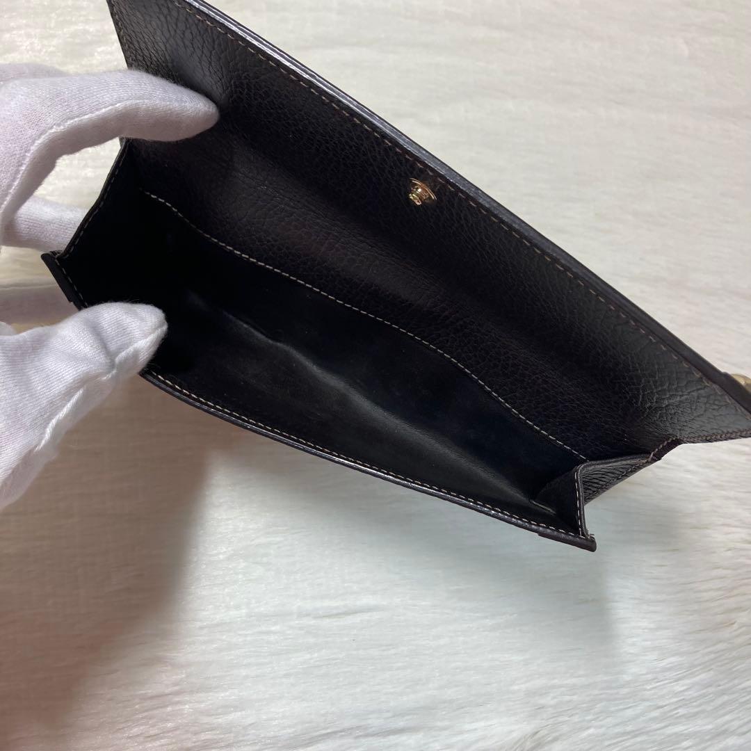 GUCCI グッチ GGクリスタル コーティング　キャンバス　二つ折り 長財布