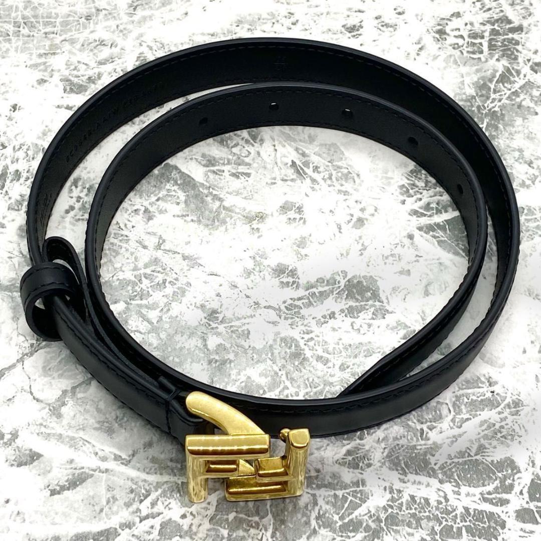 極美品 FENDI フェンディ ベルト ズッカ ゴールド金具 保存袋付き