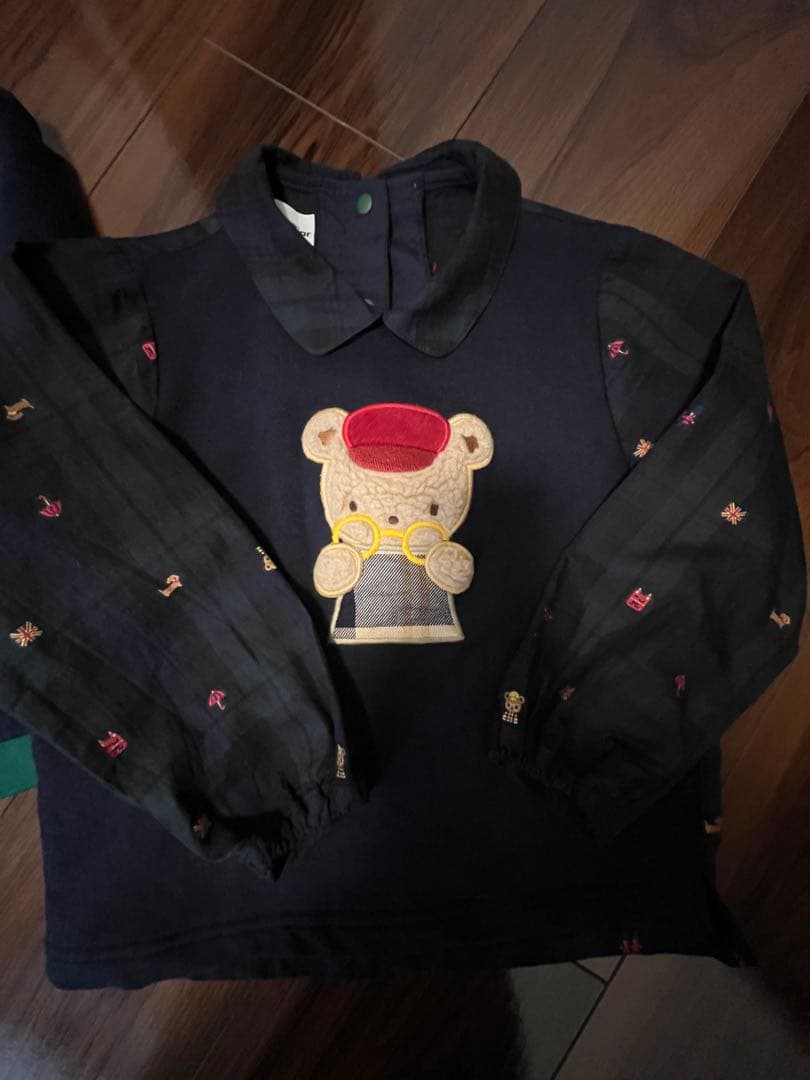 美品 familiar クマ刺繍 トレーナー 100センチ 2セット
