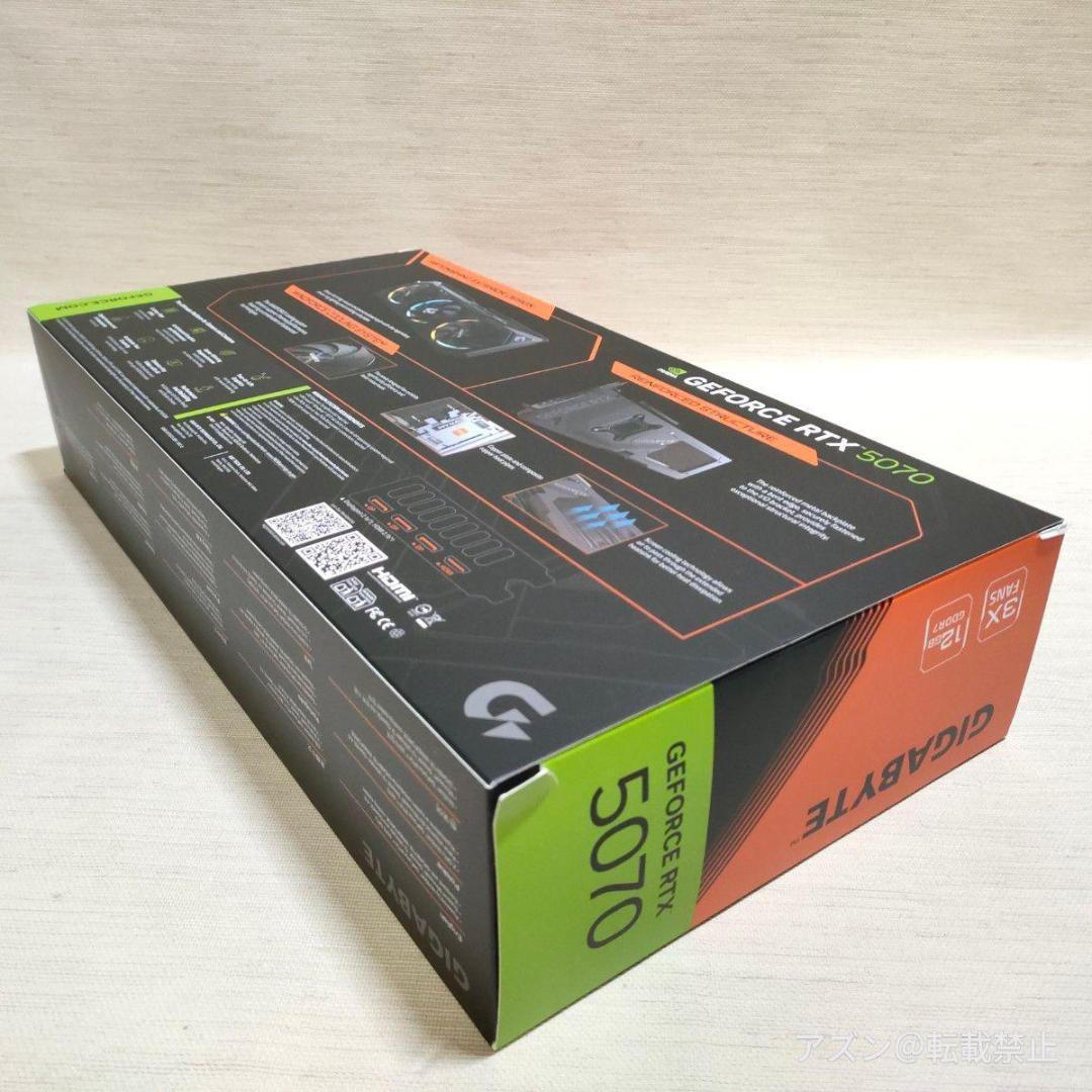 グラフィックボード・グラボ・ビデオカード GIGABYTE NVIDIA Geforce RTX5070 GDDR7 12