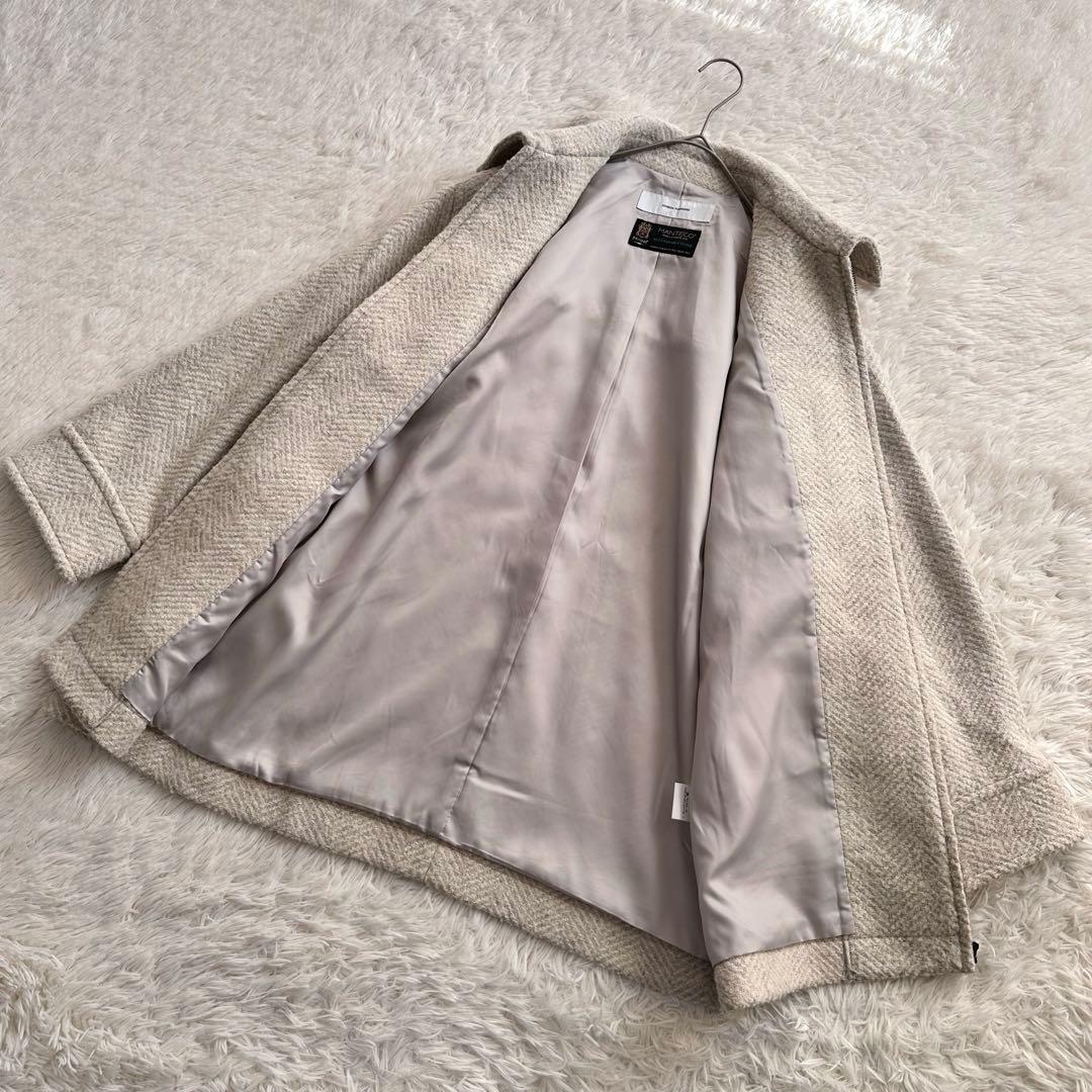 ジャーナルスタンダード ビッグヘリンボンシャツブルゾン ウールコート マンテコ