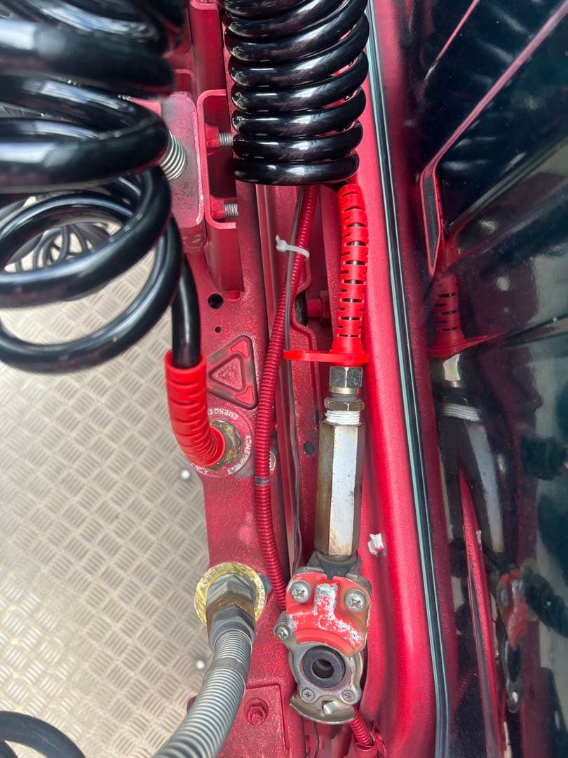 トレーラー　ブレーキ　スパイラルコード　赤　黄色２本セット　海コン　丈夫