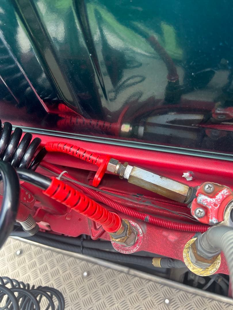 トレーラー　ブレーキ　スパイラルコード　赤　黄色２本セット　海コン　丈夫