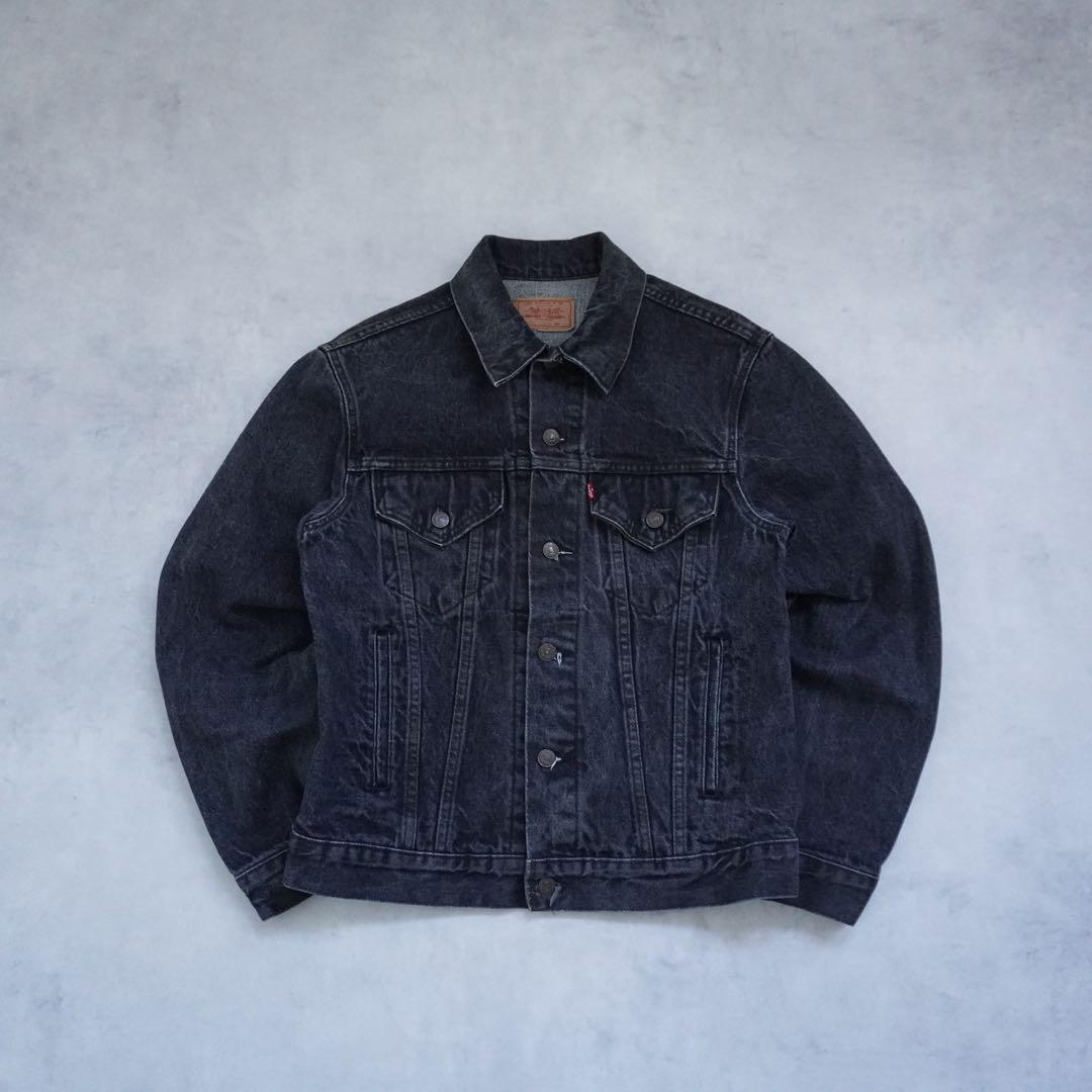 【80s】levisリーバイス 70506 デニムジャケット 先染めブラック40