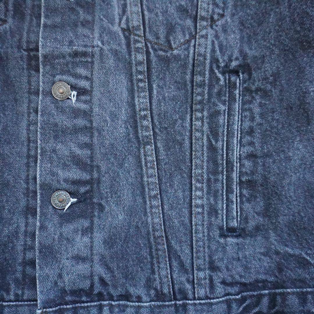 【80s】levisリーバイス 70506 デニムジャケット 先染めブラック40