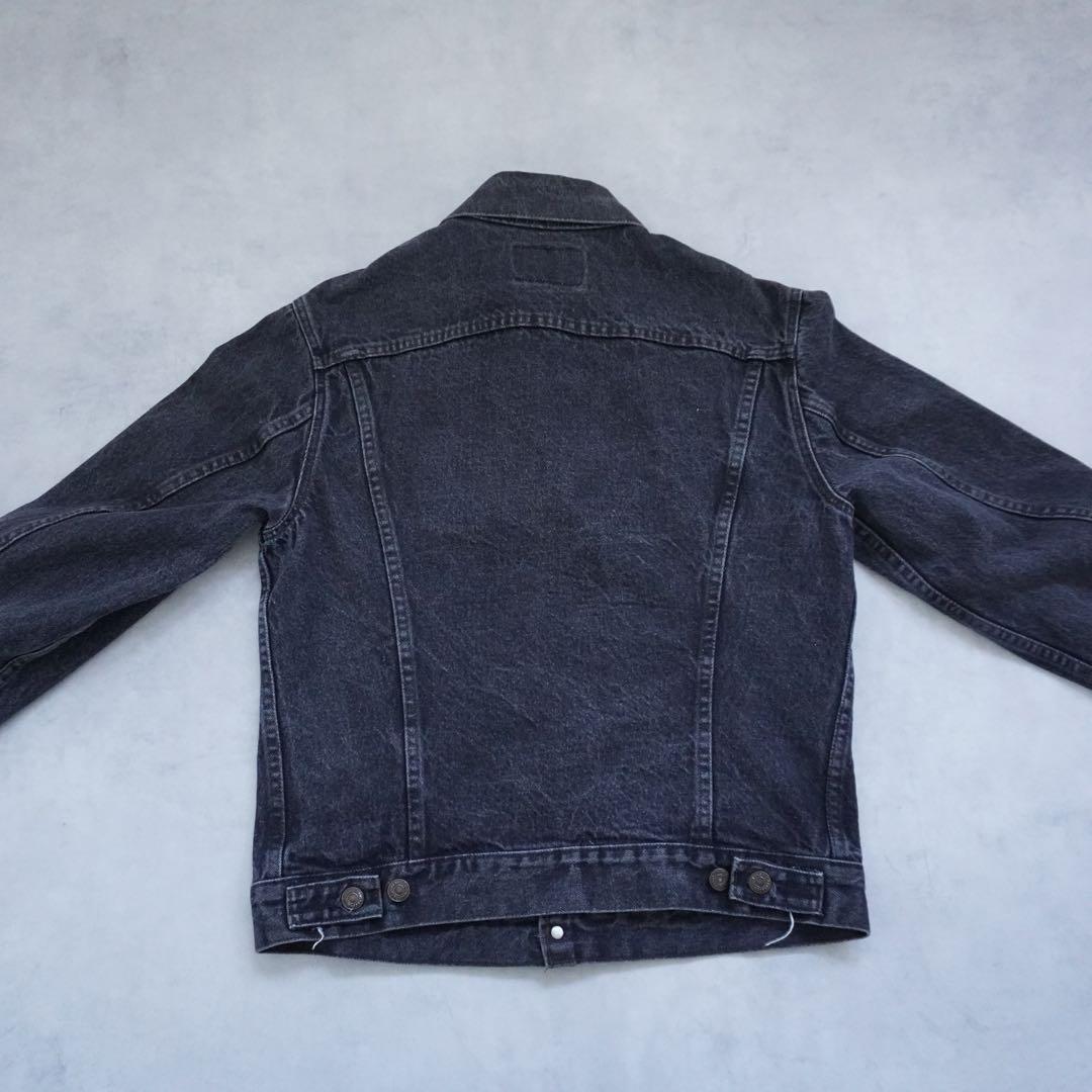 【80s】levisリーバイス 70506 デニムジャケット 先染めブラック40