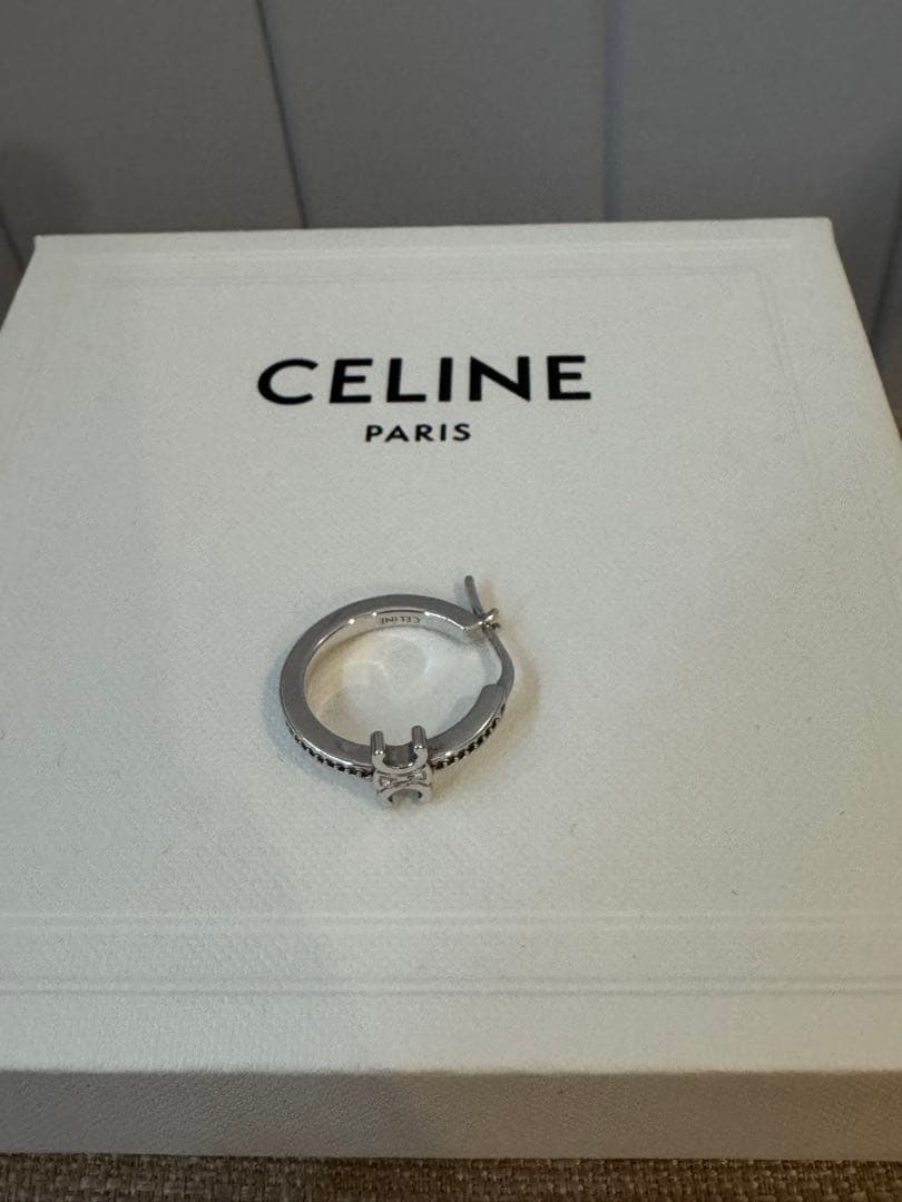CELINE シルバー ピアス 片耳