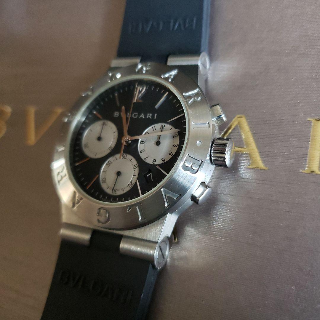 BVLGARI クォーツ時計 ブラックダイヤル