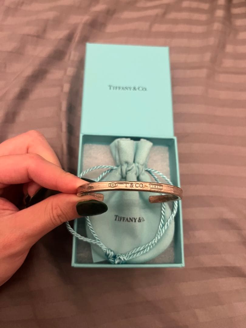Tiffany & Co. シルバーバングル ナローカフ ティファニー1837