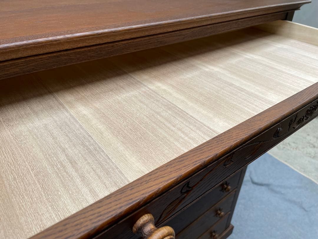 近隣配達可能　EZO家具　花柄　ハイチェスト　フラワー