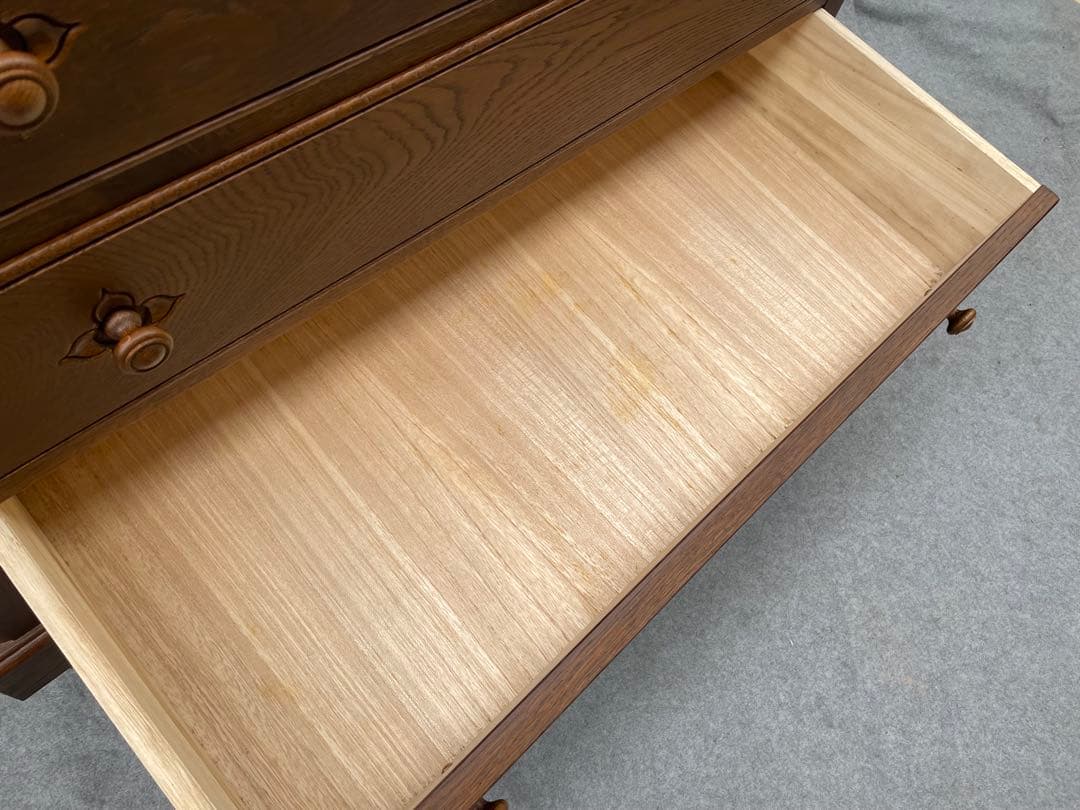 近隣配達可能　EZO家具　花柄　ハイチェスト　フラワー