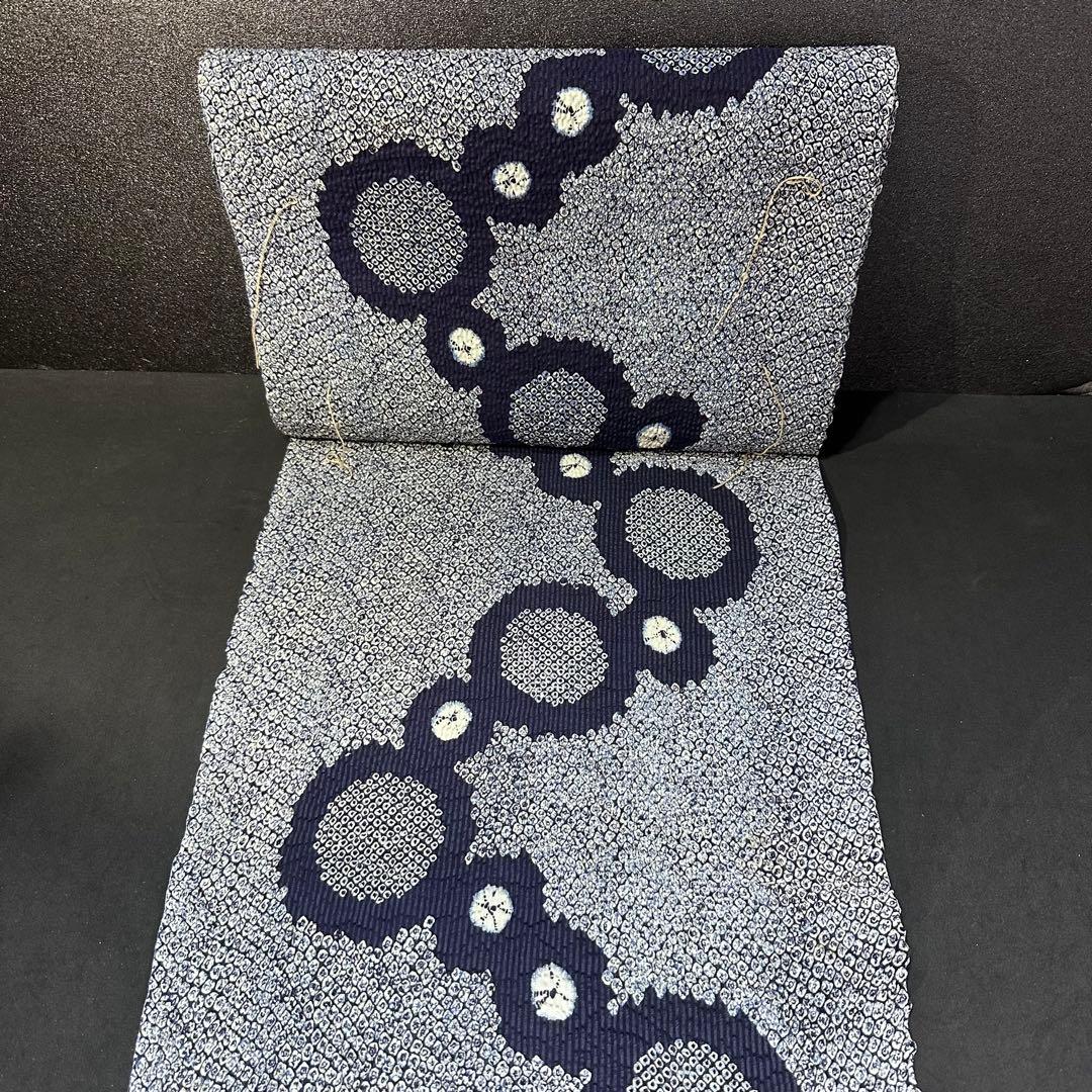 昭和ビンテージ　高級　浴衣反物　絞り染　牢堅染色