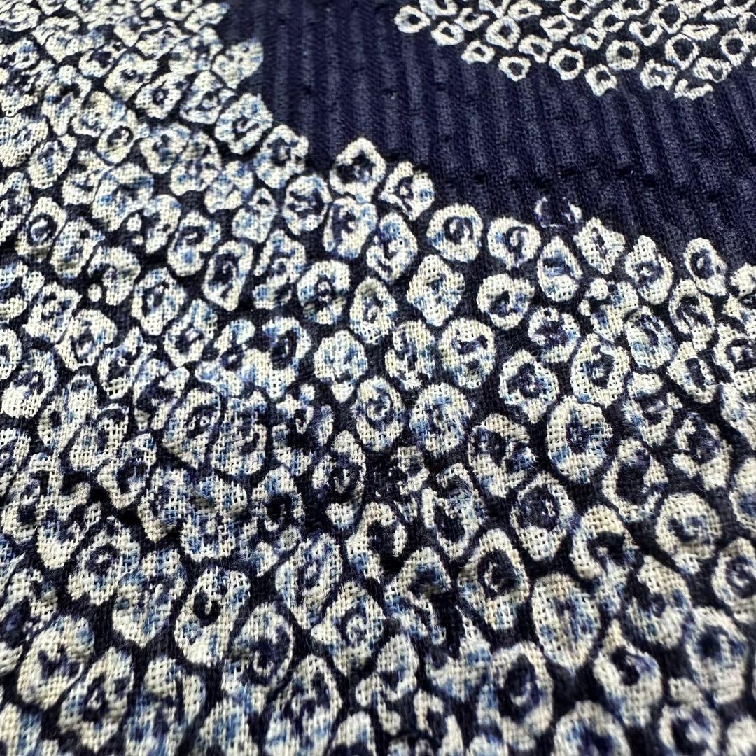 昭和ビンテージ　高級　浴衣反物　絞り染　牢堅染色