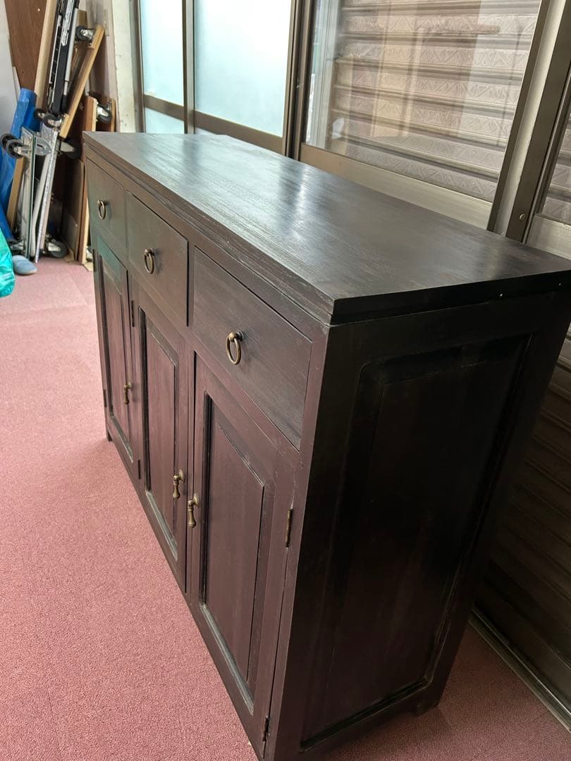 チーク材のアジアンチェスト