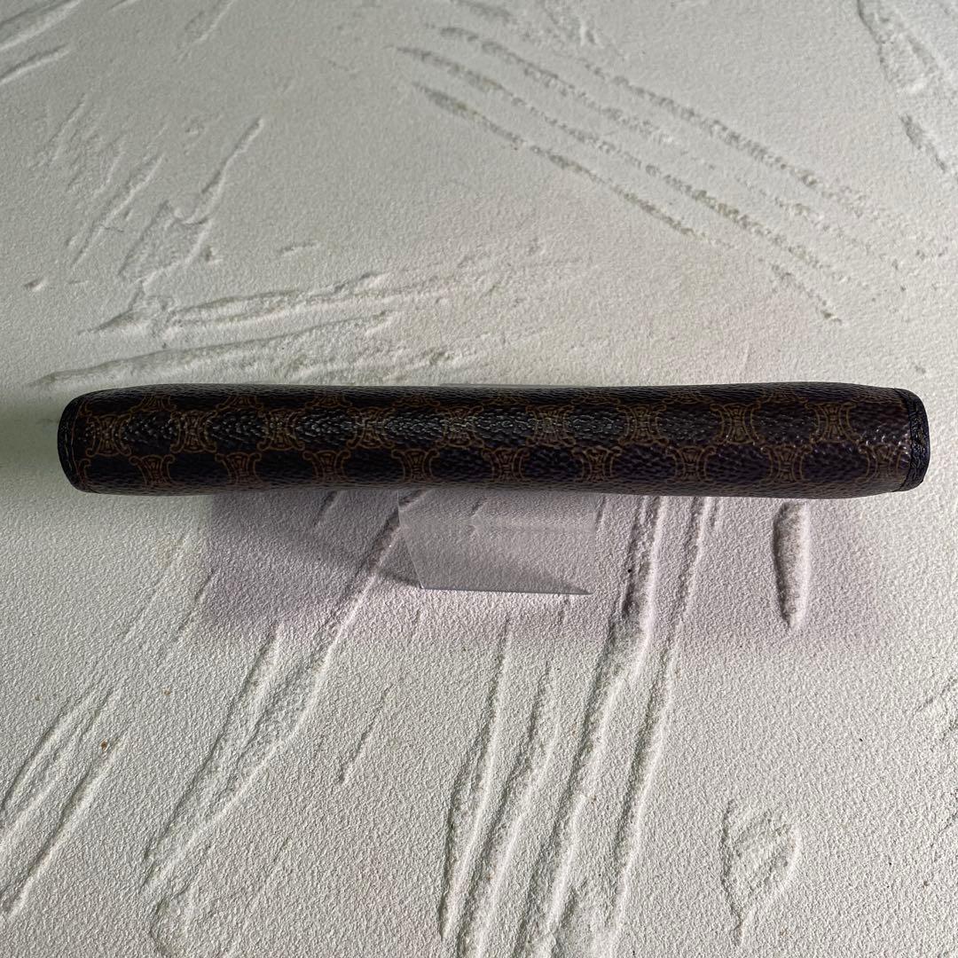 セリーヌ 二つ折り長財布 マカダム柄PVC ヴィンテージ CELINE