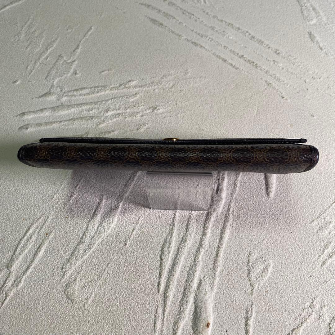 セリーヌ 二つ折り長財布 マカダム柄PVC ヴィンテージ CELINE