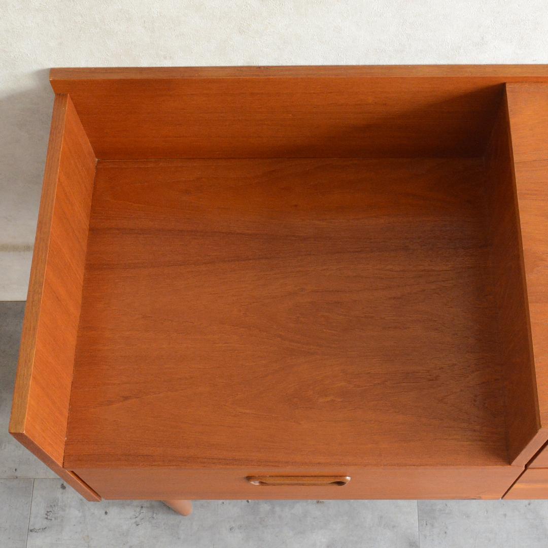 イギリスヴィンテージ チーク ドレッサー チェスト 鏡台 キャビネット