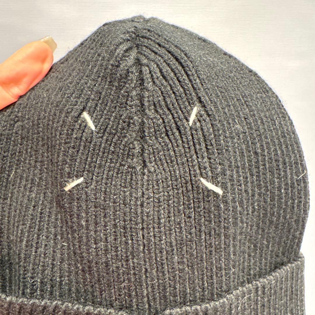 Maison Margiela メゾンマルジェラ 4ステッチニット帽 黒値下げ！