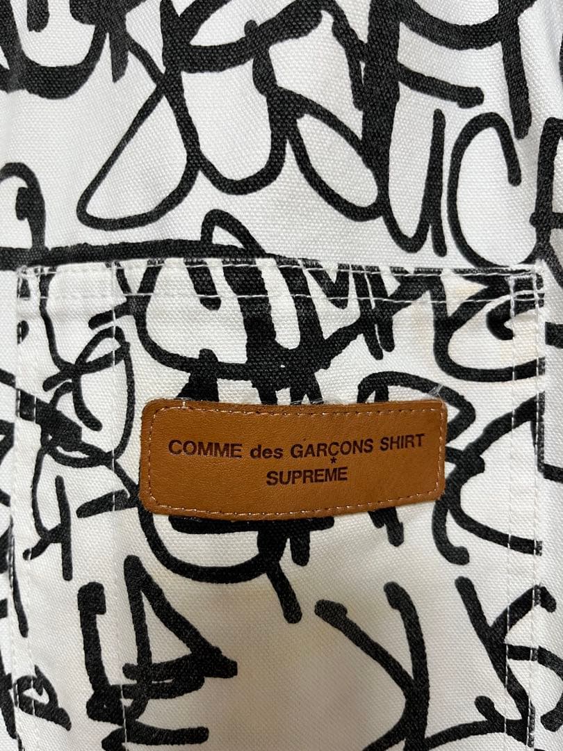 コムデギャルソンシャツsupremeペイントジャケットカーハートダック早い者勝L