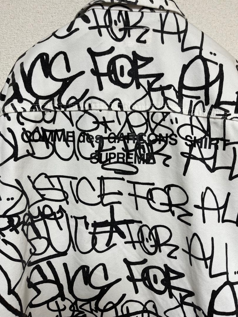 コムデギャルソンシャツsupremeペイントジャケットカーハートダック早い者勝L