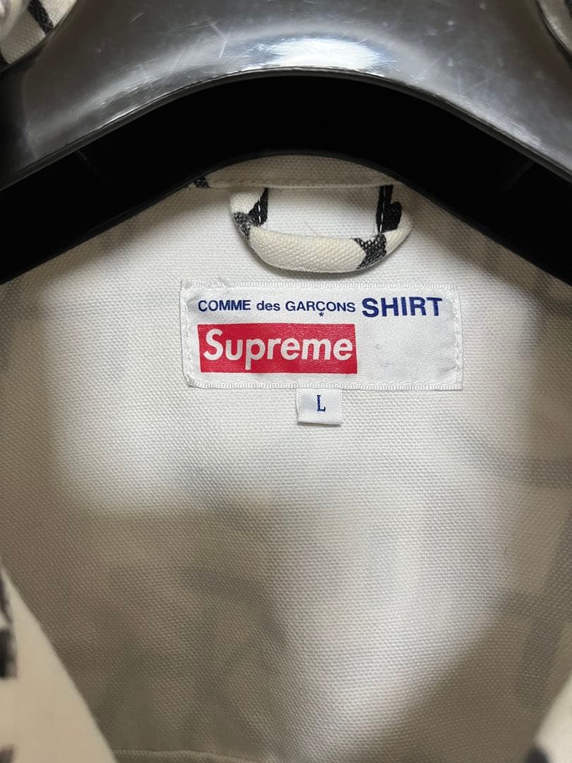コムデギャルソンシャツsupremeペイントジャケットカーハートダック早い者勝L