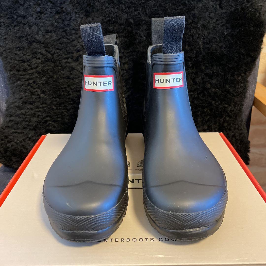 HUNTERハンター レインブーツ サイドゴア　BLACK