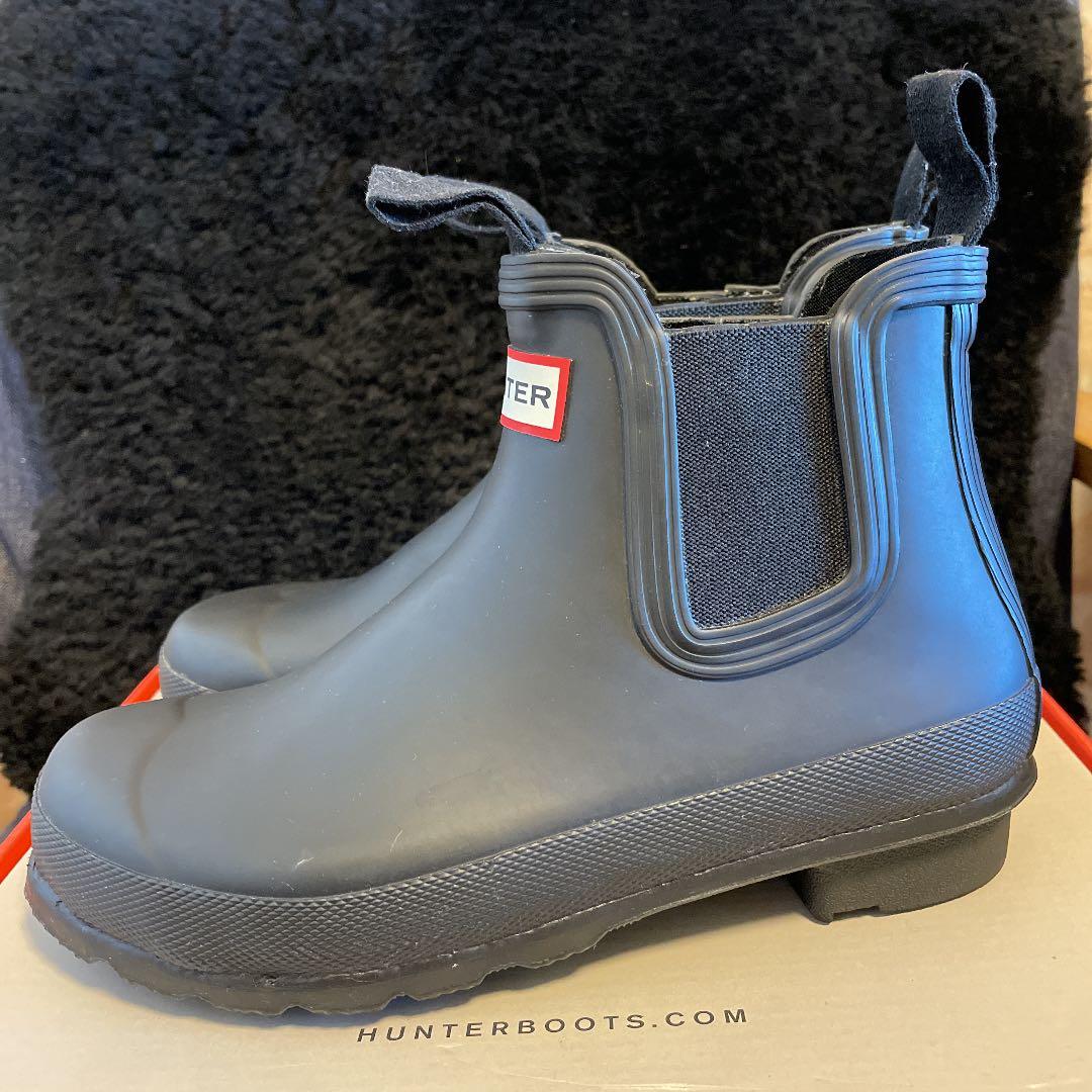 HUNTERハンター レインブーツ サイドゴア　BLACK