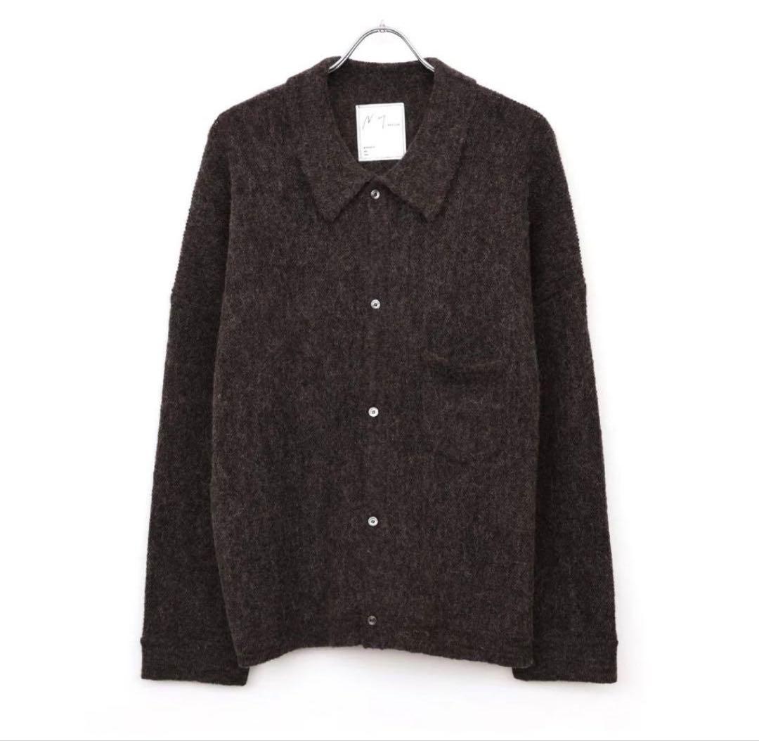 【ANCELLM】 KIMONO KNIT SHIRT 1 ブラウン25AW
