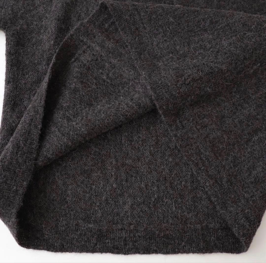 【ANCELLM】 KIMONO KNIT SHIRT 1 ブラウン25AW