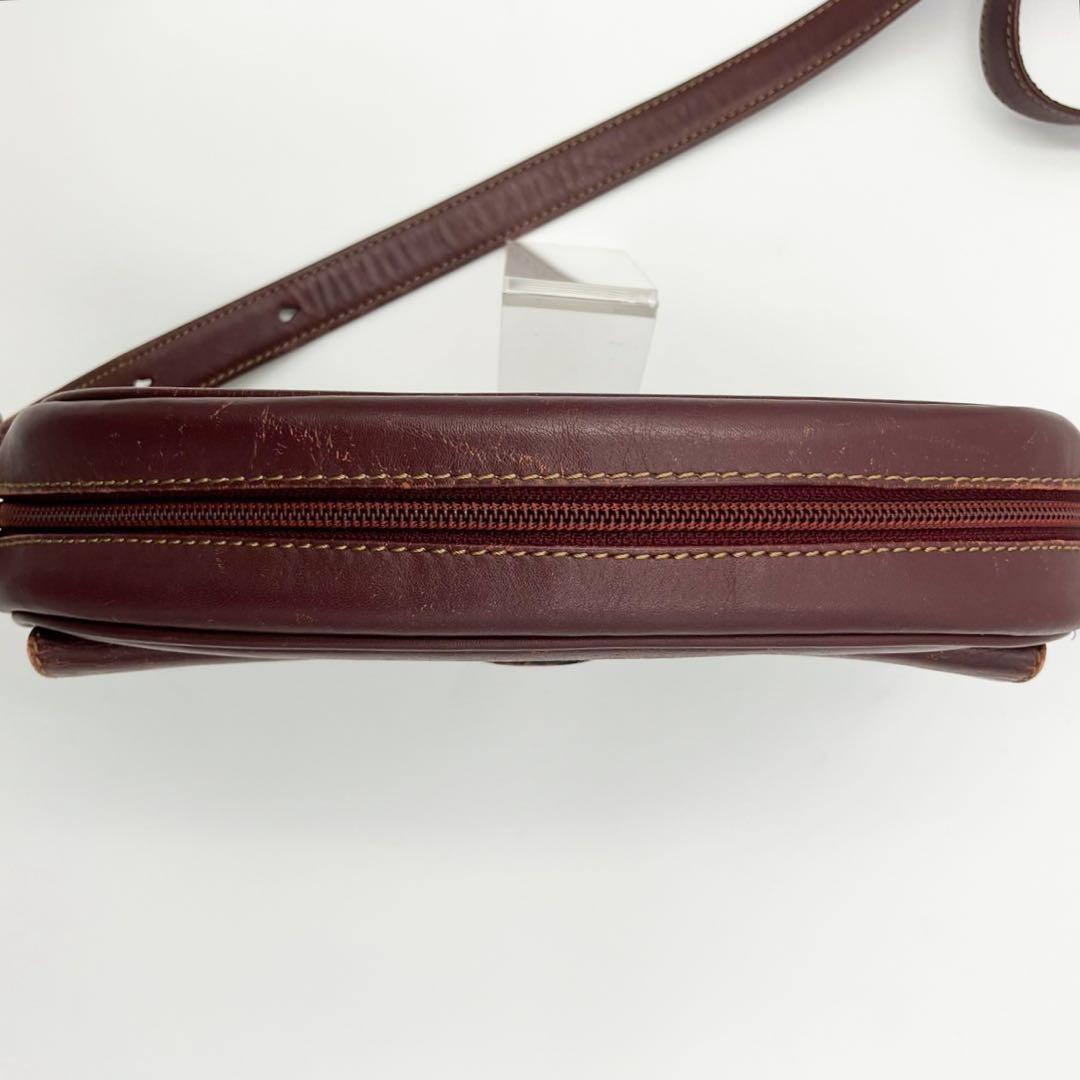 Cartier カルティエ マストライン レザーショルダーバッグ ゴールド金具