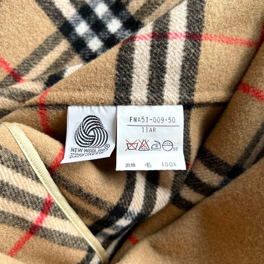 【極美品】バーバリー　ダブルフェイス　ウールコート　ノバチェック ベージュ　L