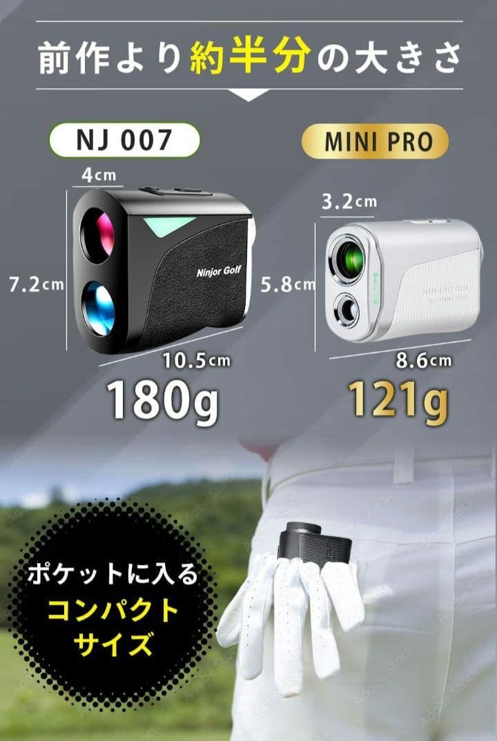 新品未開封　NINJOR GOLF NJ MINI PRO LCD 黒　\"