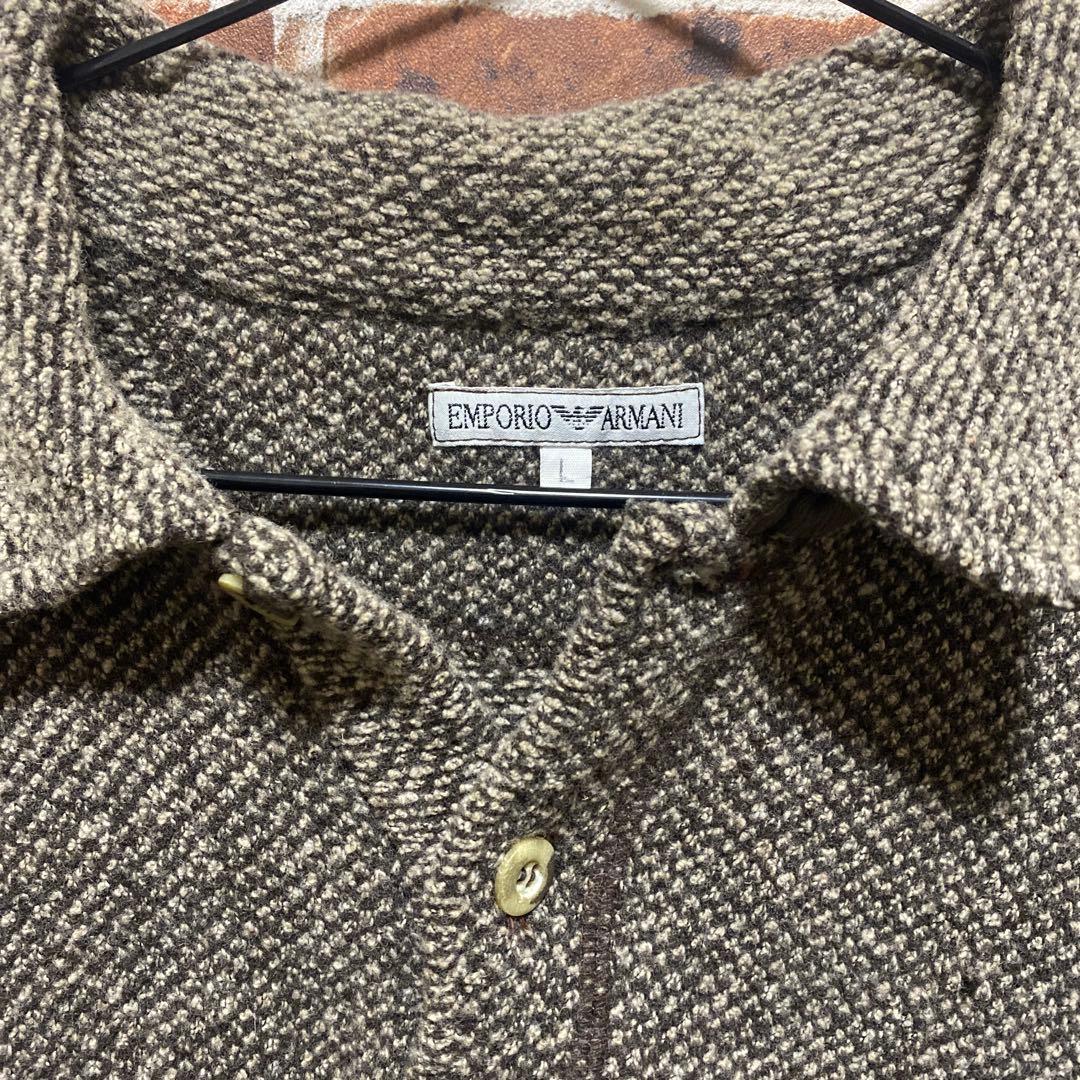 トップス 1990S EMPORIO ARMANI TEXTURED KNIT POLO
