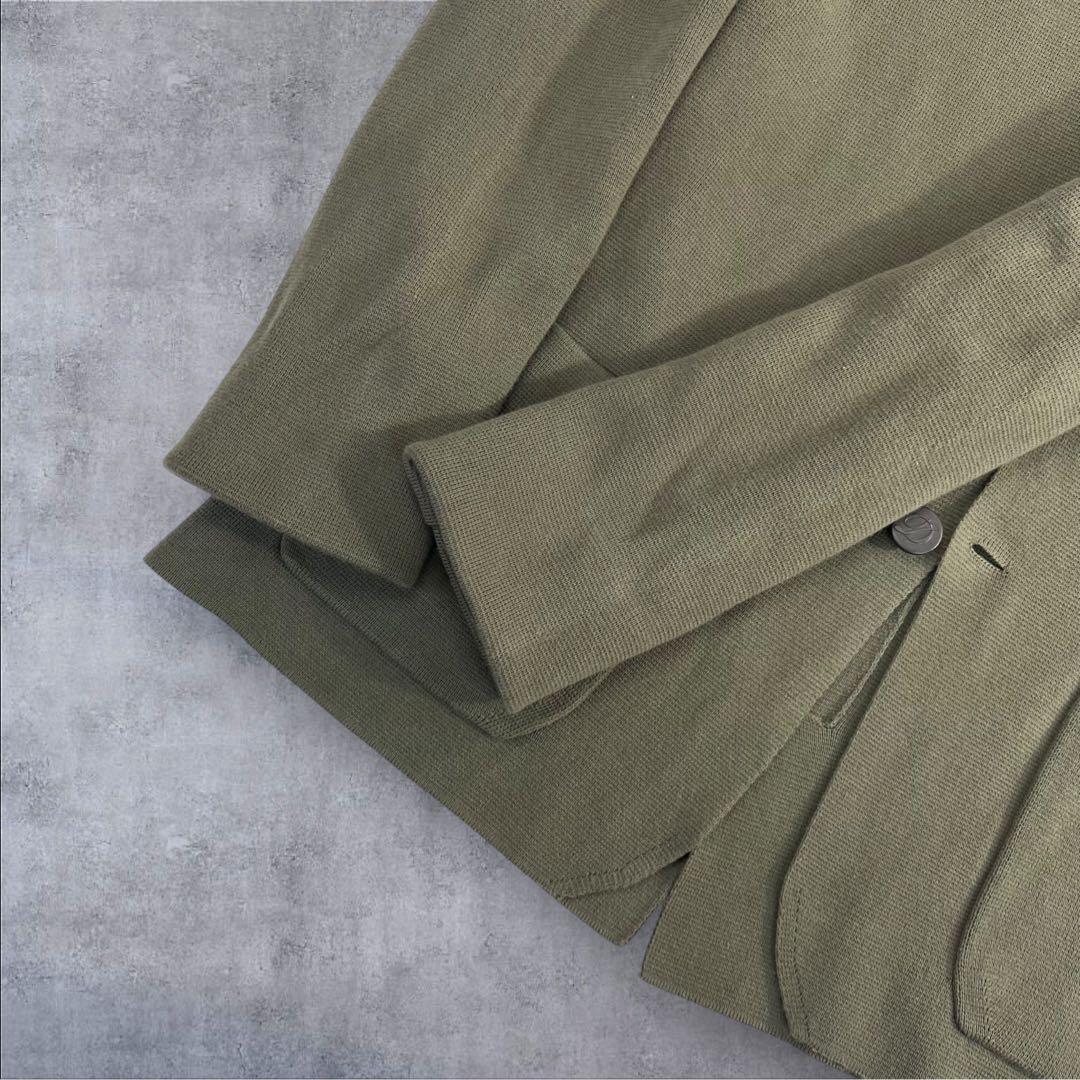 定価10万 極美品 Drumohr ドルモア 2Bニットテーラードジャケット L