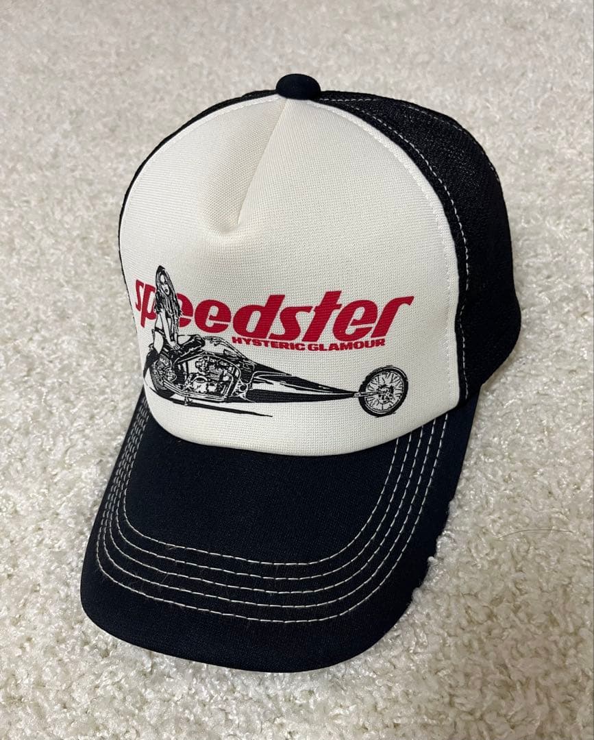 HYSTERIC GLAMOUR メッシュキャップ 美品　ブラック