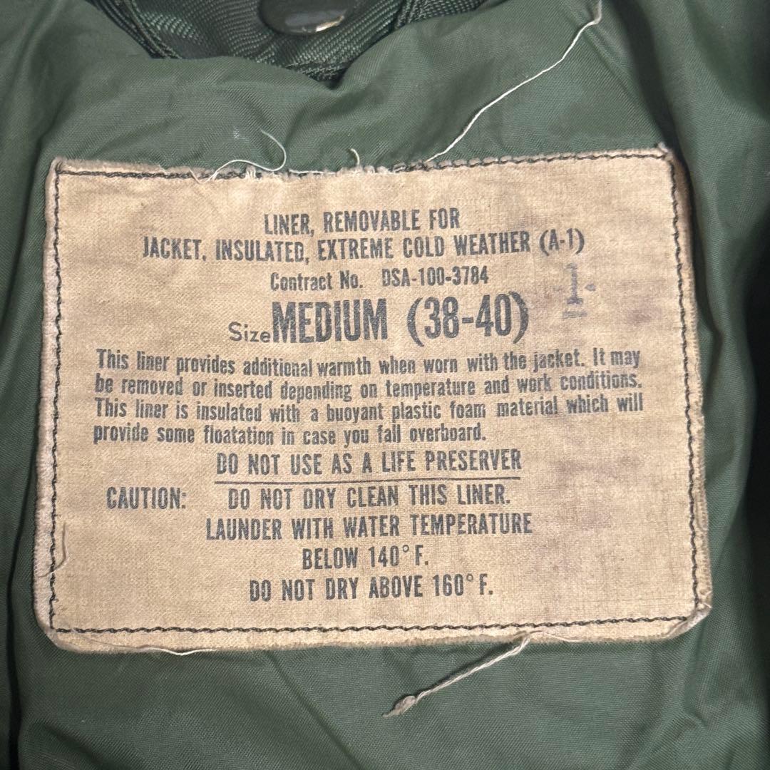 60s USNAVY A-1 デッキジャケット M 38-40 ミリタリーカーキ