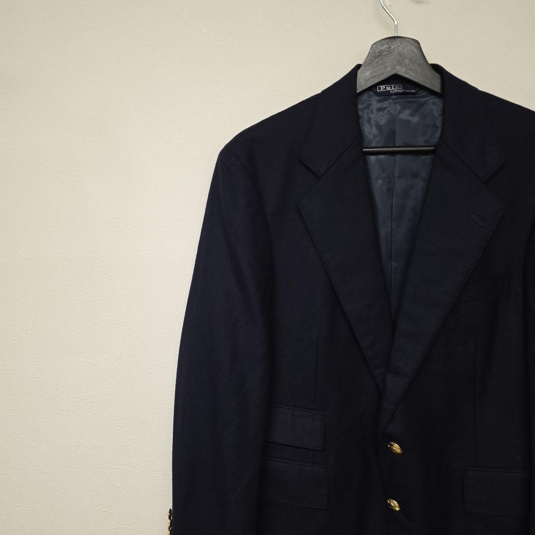 90s POLO BY RALPH LAUREN 紺ブレ金ボタン　国内正規取扱品