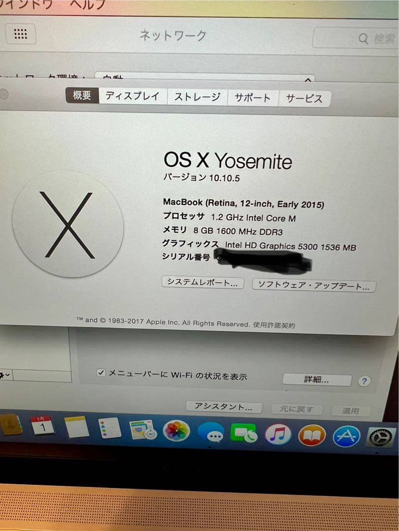 Mac Book Retina 12インチ Early 2015