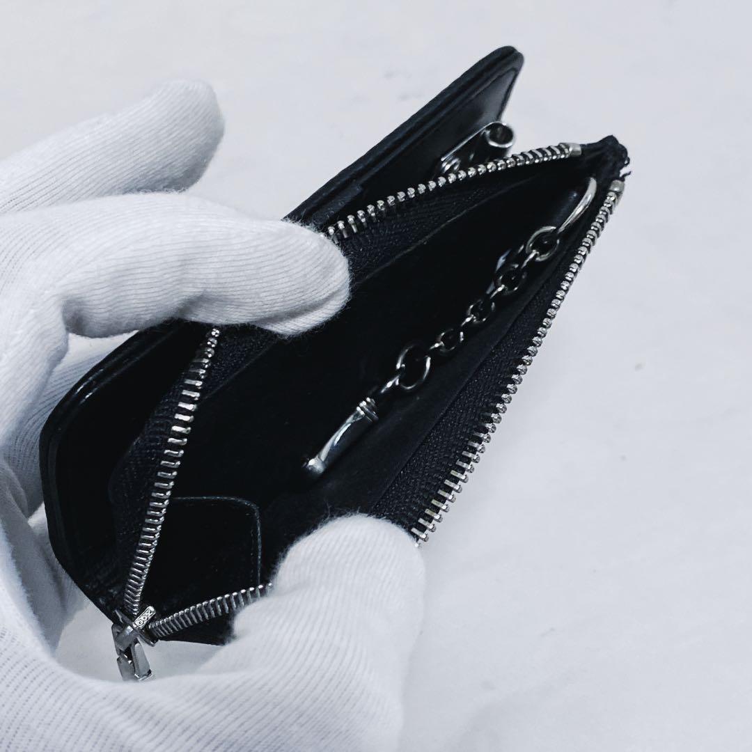 DIESEL ディーゼル　4連キーケース　ケース　Dロゴ　レザー　シボ革