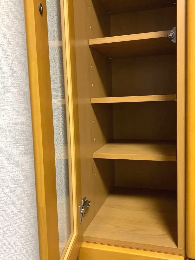 木製 食器棚 カップボード 大量収納