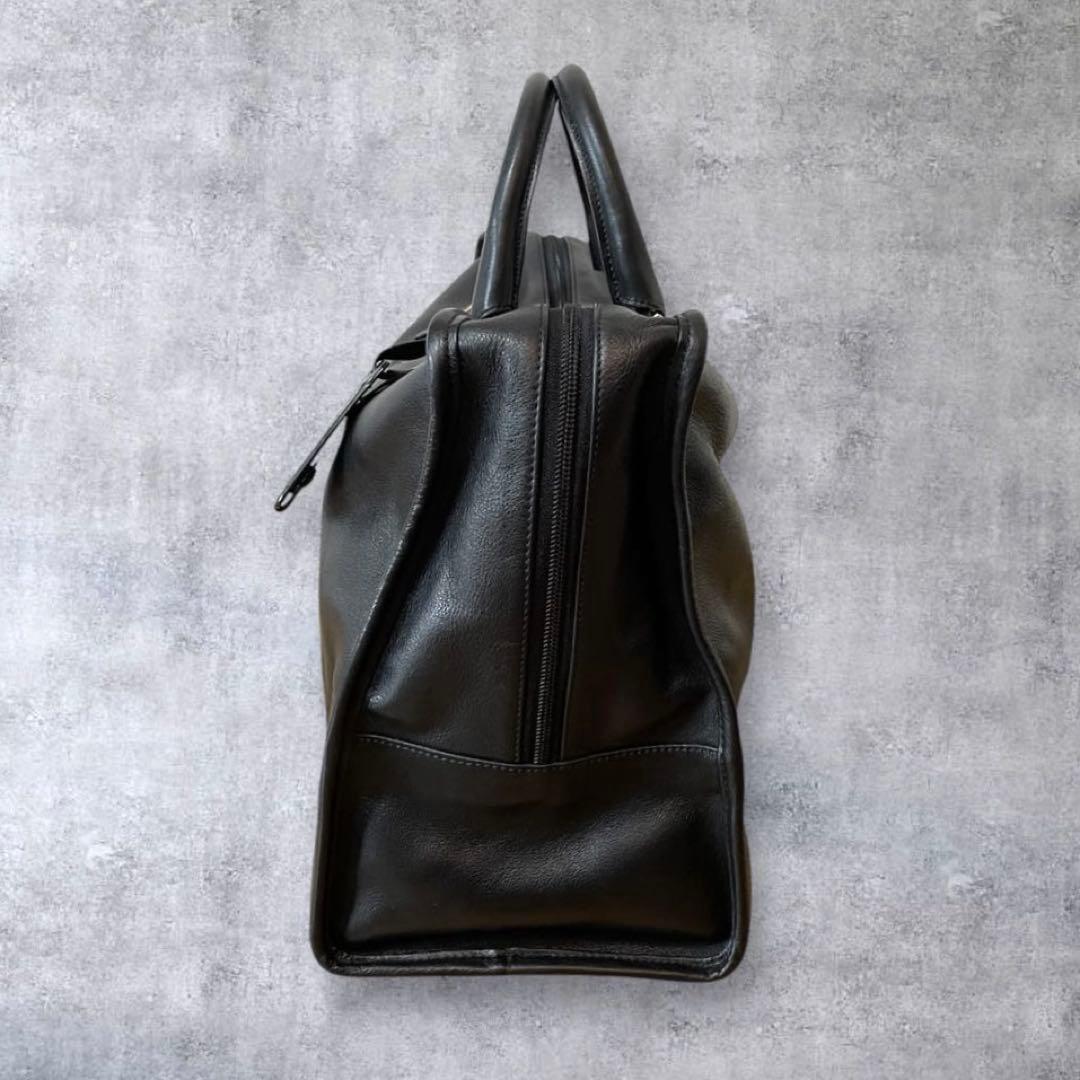 【美品】LOEWEロエベ アマソナ40ハンドバッグ ブラックゴールド アナグラム