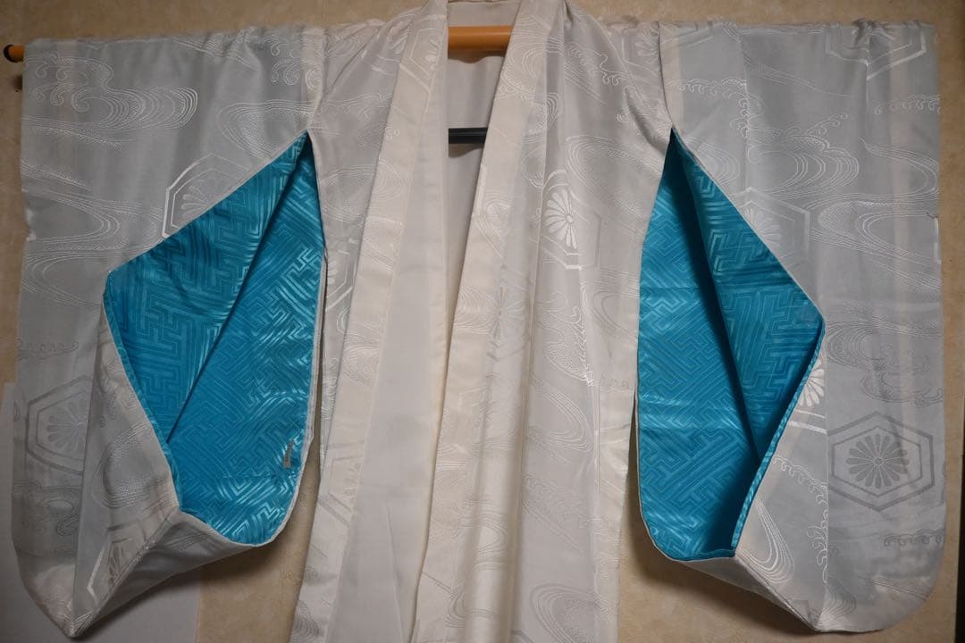 お宮参り 男の子 産着 祝着 正絹 七五三 鷹（長襦袢・帽子・涎掛け付）美品