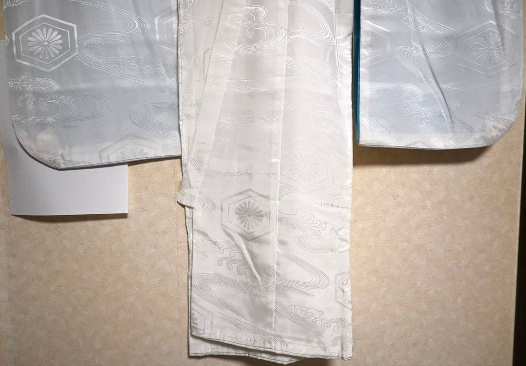 お宮参り 男の子 産着 祝着 正絹 七五三 鷹（長襦袢・帽子・涎掛け付）美品