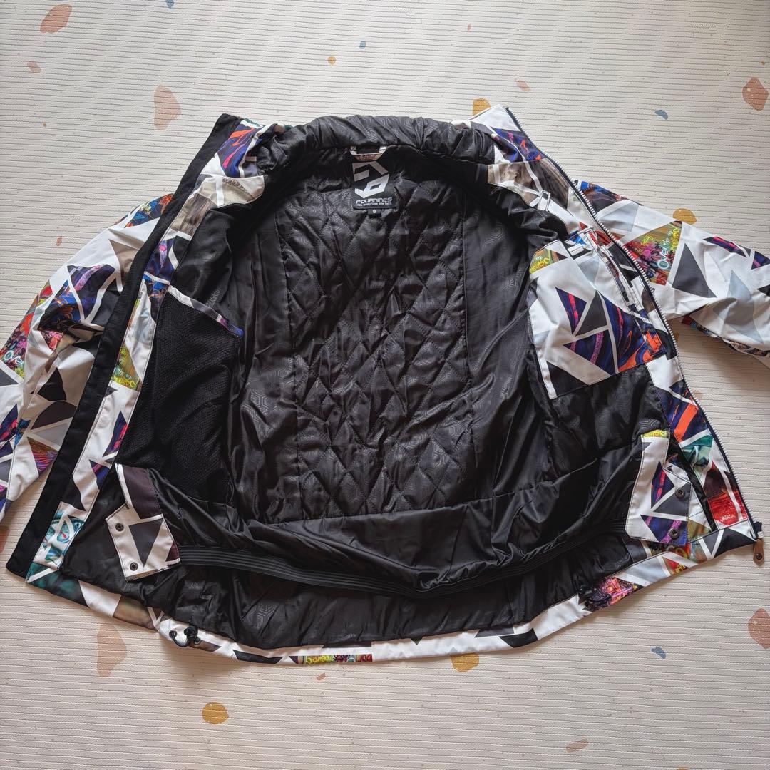 【美品 上下 S】スノボウェア S ホワイト ネイビー レディース