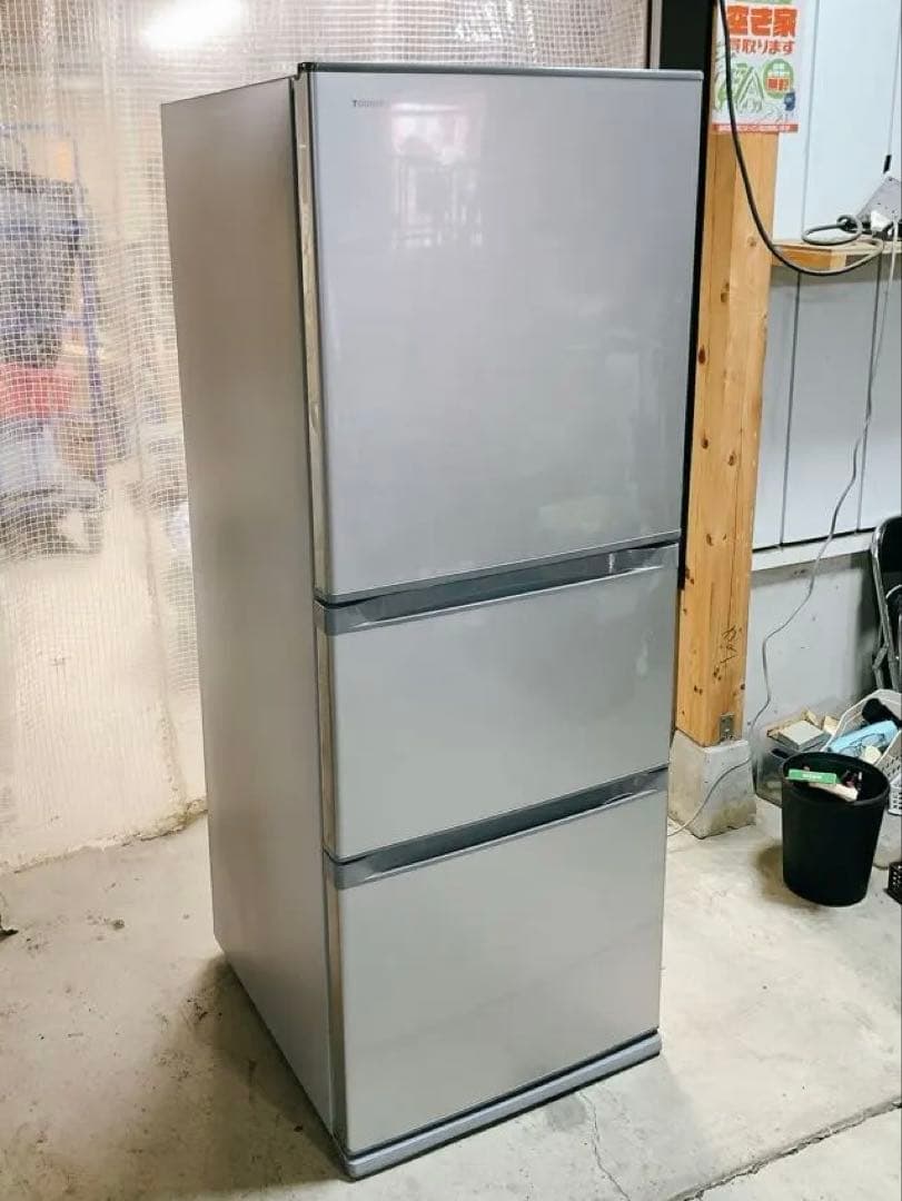 東芝 冷凍冷蔵庫 3ドア冷蔵庫 2018年製 1202さ1 M 家