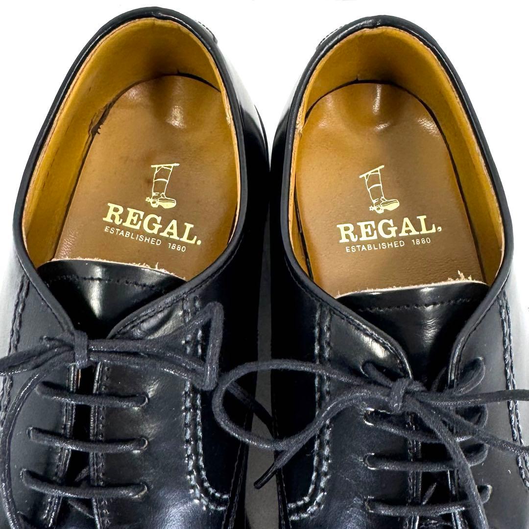 【REGAL】 リーガル （25cm） プレーントゥ 2504 ブラック 美品